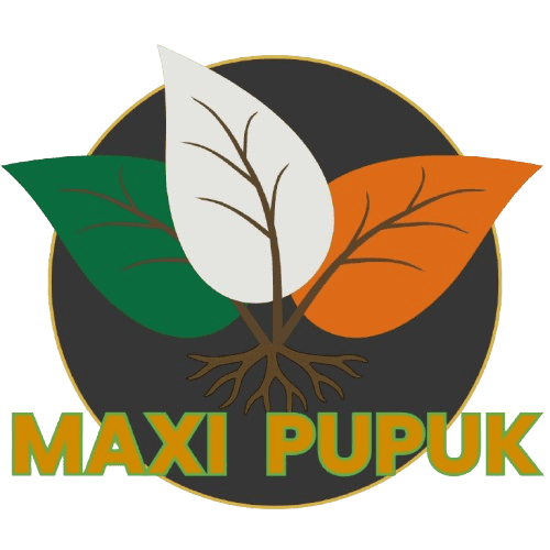 Ini adalah logo resmi brand Maxi Pupuk, distributor pupuk hayati cair di Indonesia