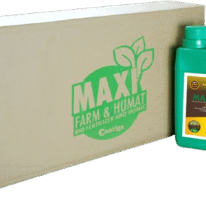 Ini adalah 1 dus MaxiHumat, salah satu produk unggulan Maxi Pupuk yang sangat efektif memperbaiki struktur tanah yang kering, tandus, serta mengembalikan pH tanah dengan cepat.